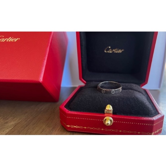 Cartier Red and Silver Ring - Picture 9 of 11